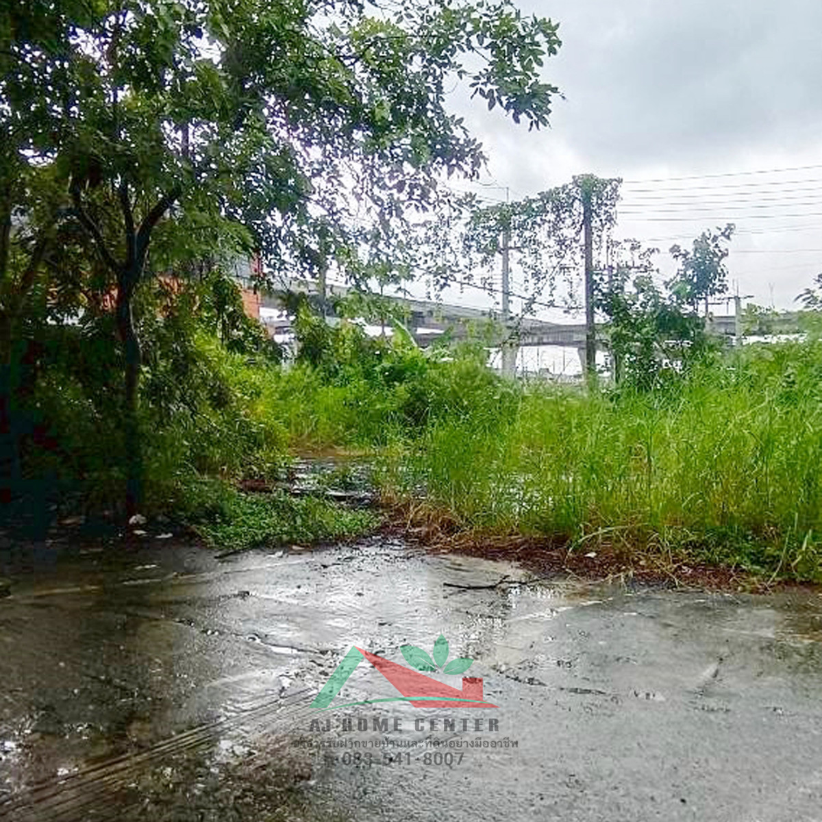 Vacant land for rent 500 sq m. Already filled, entrance of Soi Ramkhamhaeng 209 Opposite MRT Minburi Station – รูปที่ 2