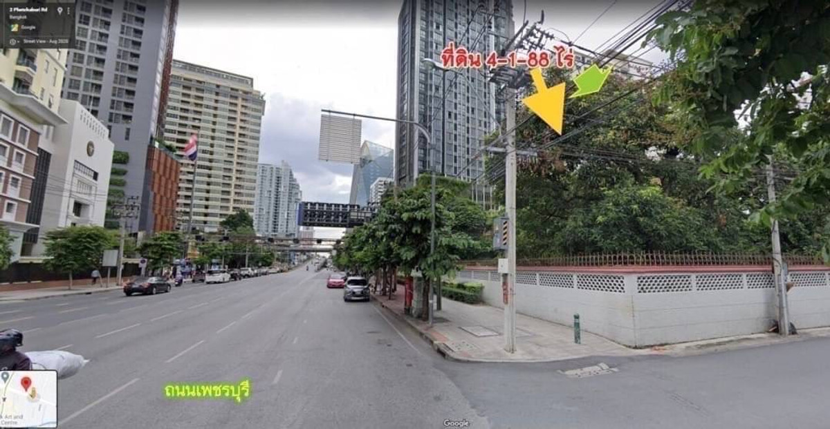 Land for sale 4-1-88 rai next to Phetchaburi Road. Next to Soi Phetchaburi 11, Ratchathewi District, Bangkok, prime location. Land for sale 4-1-88 rai next to Phetchaburi Road. Next to Soi Phetchaburi 11, Ratchathewi District, Bangkok, prime location.