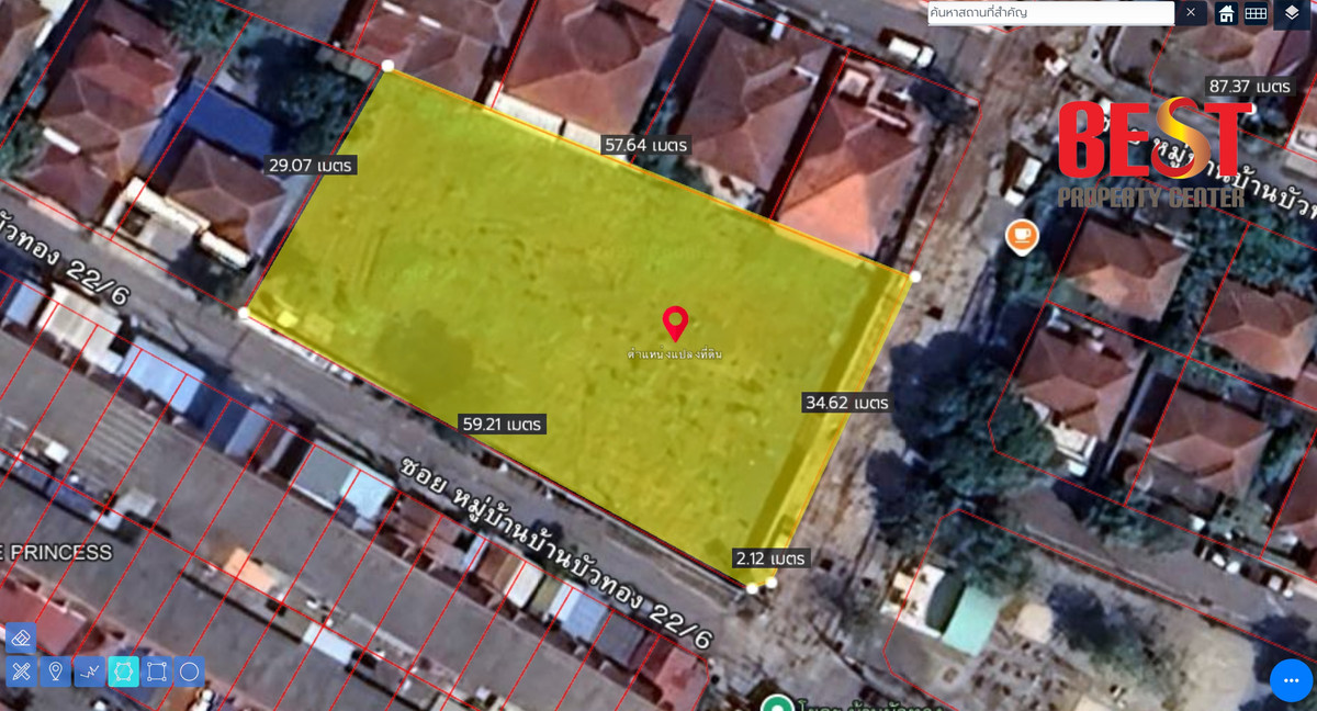 ขายที่ดินเปล่าแปลงมุม ทำเลดี หมู่บ้านบ้านบัวทอง 2 ซอย 22/6 ใกล้ โรงเรียน กสิณธรเซนต์ปีเตอร์ – รูปที่ 4