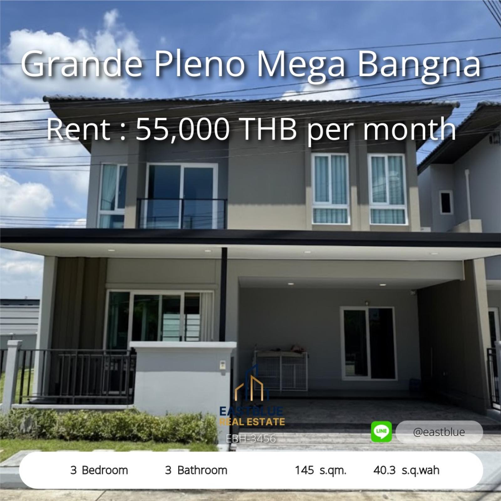 Spacious 3-Bed Home in Grande Pleno Mega Bangna
Live Comfortably with 145 sqm of Modern Space
Prime Townhome in Mega Bangna – 3 Beds, 3 Baths
Comfort Meets Convenience at Grande Pleno
Rent This Modern 3-Bed Townhome in Grande Pleno Mega Bangna Spacious 3-Bed Home in Grande Pleno Mega Bangna
Live Comfortably with 145 sqm of Modern Space
Prime Townhome in Mega Bangna – 3 Beds, 3 Baths
Comfort Meets Convenience at Grande Pleno
Rent This Modern 3-Bed Townhome in Grande Pleno Mega Bangna