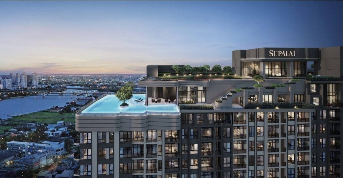 Down payment sale,  sells it himself, SUPALAI TYME Charoen Nakhon, 2 bedrooms, high floor, beautiful view, special price.