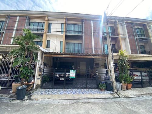 96731 - ขายทาวน์โฮม 3 ชั้น หมู่บ้าน เดอะคอนเนค อัพ 3 วงแหวน-บางแคใกล้เดอะมอลล์บางแค ต่อเติมหลังบ้านหน้าบ้านพร้อมอยู่