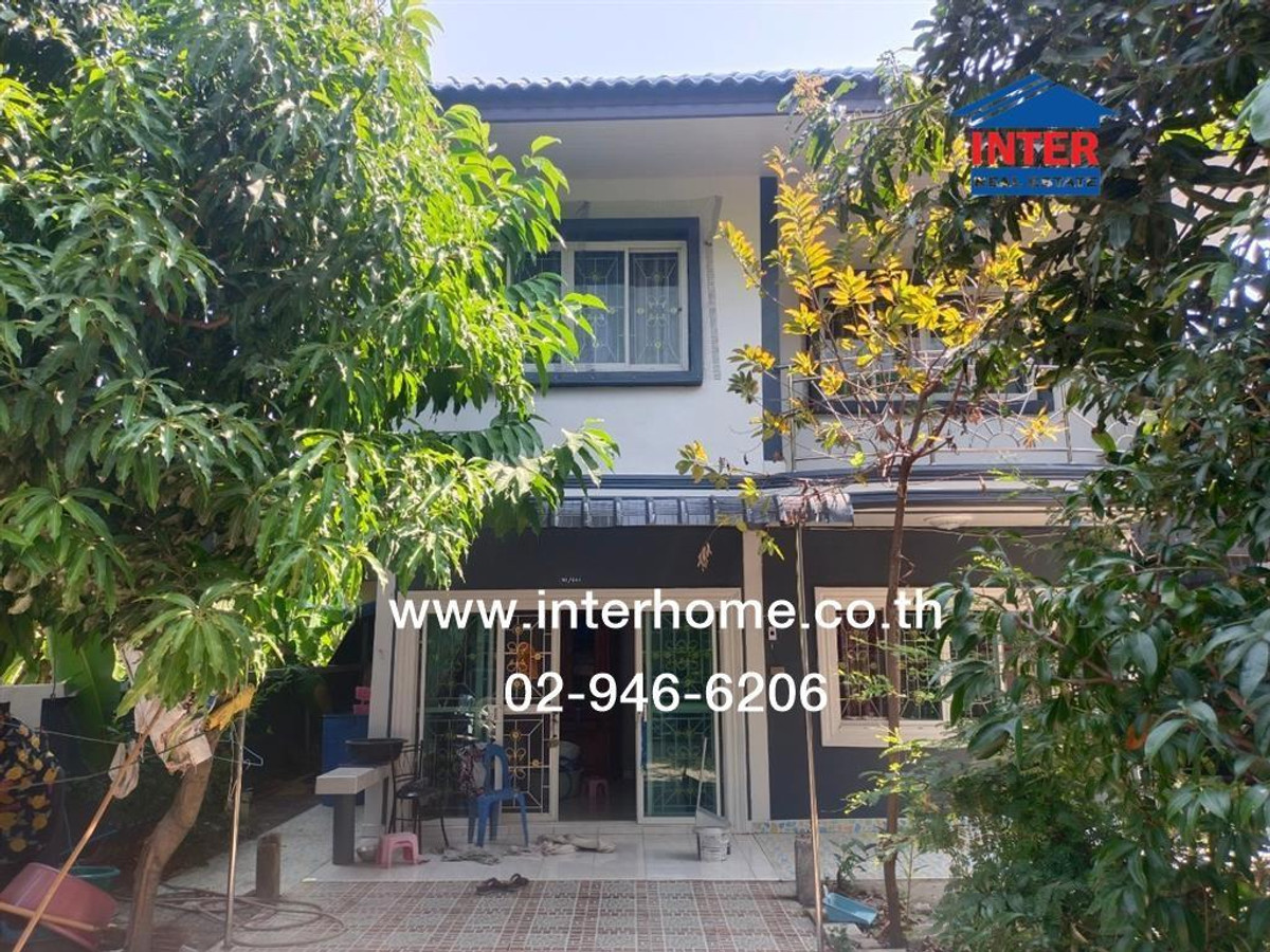 บ้านเดี่ยว 2 ชั้น 65.4 ตร.ว. หมู่บ้านอยู่เจริญ โครงการ3 ถนนลำลูกกา ถนนพระองค์เจ้าสายคลอง4 ลำลูกกา ปทุมธานี