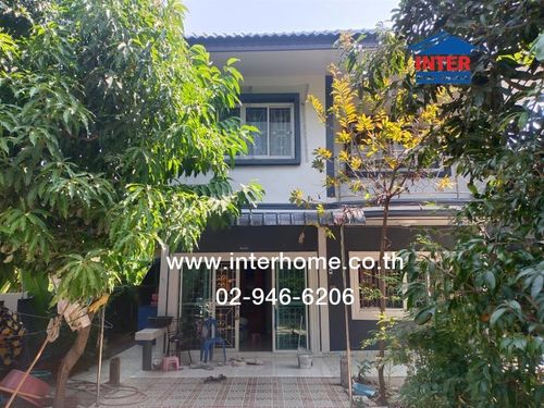 2-story detached house, 65.4 sq m, Yu Charoen Village, Project 3, Lam Luk Ka Road, Phra Ong Chao Sai Khlong 4 Road, Lam Luk Ka, Pathum Thani.