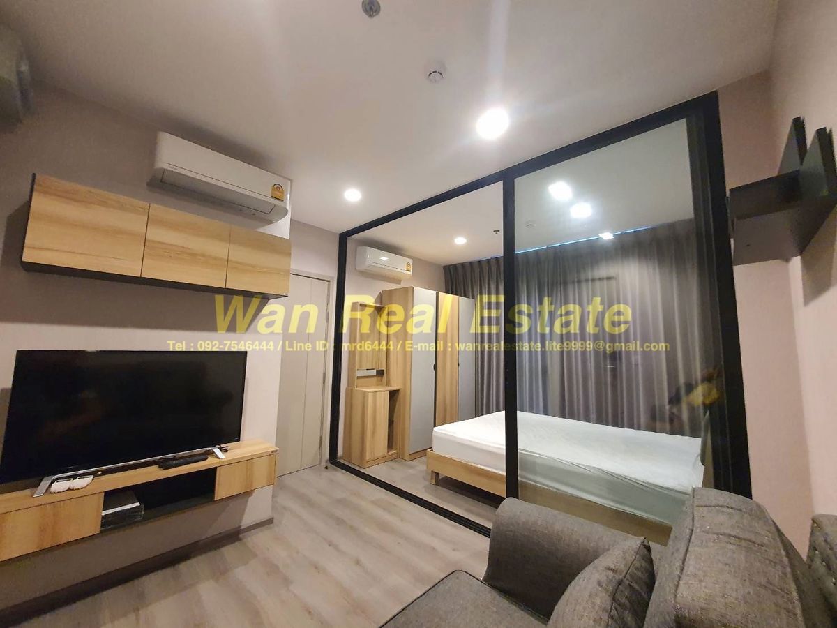 Rent a new room, Condo Poly Reef, 24th floor, 25 sq.m., beautiful decoration, river view, ready to move in
