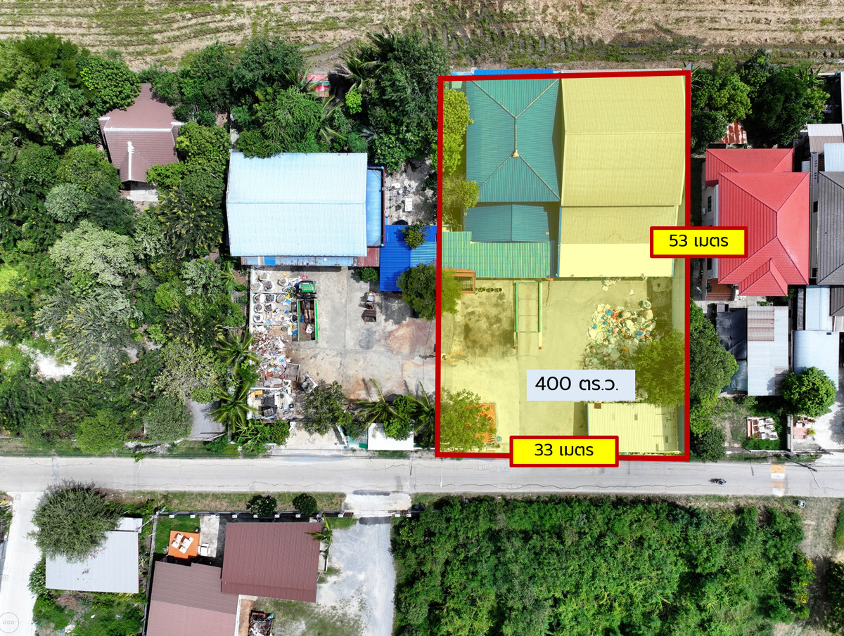Unbeatable Deal! Invest Now Before It’s Gone!! Warehouse + Factory Area for Sale — Land with concrete pavement and existing structure on 1 Rai (1,600 sq.m.) in Bang Len, Nakhon Pathom. Perfect for investment, business operation, factory,  – รูปที่ 3