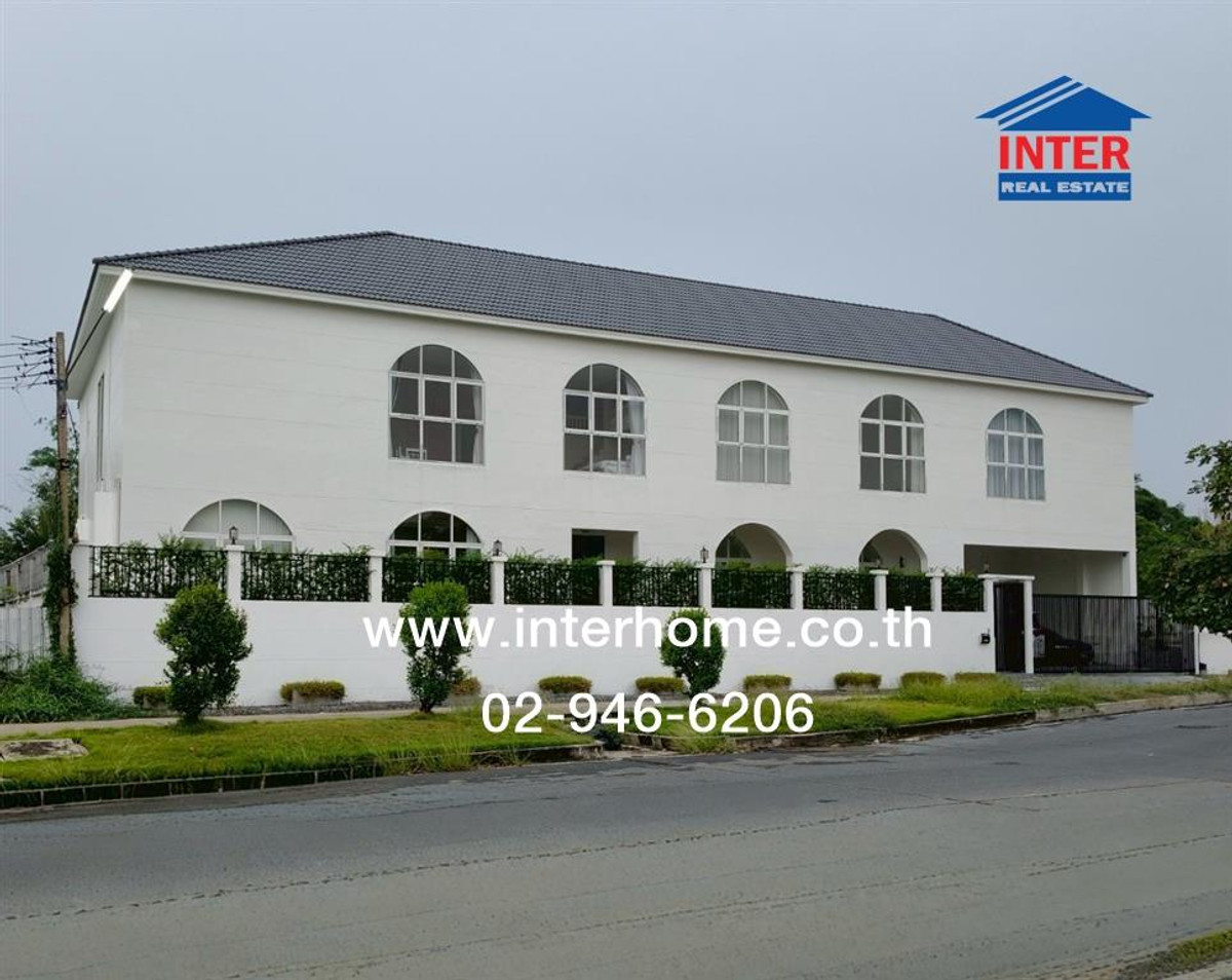 บ้านเดี่ยว 2 ชั้น 257.4 ตร.ว. หมู่บ้านมณีรินทร์เลค แอนด์พาร์ค ถนนหมายเลข345 ถนนราชพฤกษ์ เมืองปทุมธานี ปทุมธานี