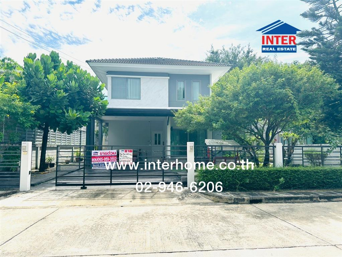 2-story detached house, 93.5 sq m, Perfect Place Village, Rama 9 - Krungthep Kreetha, new Krungthep Kreetha Road. Srinakarin Road, Lat Krabang District, Bangkok