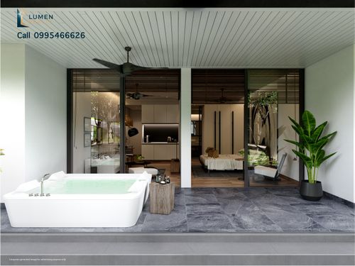 💎 ยูนิต 1 ห้องนอนสุดหรู ณ MGallery MontAzure Lakeside 💎 - ห้องชั้น1 ที่มาพร้อมจากุซซี่ริมระเบียง