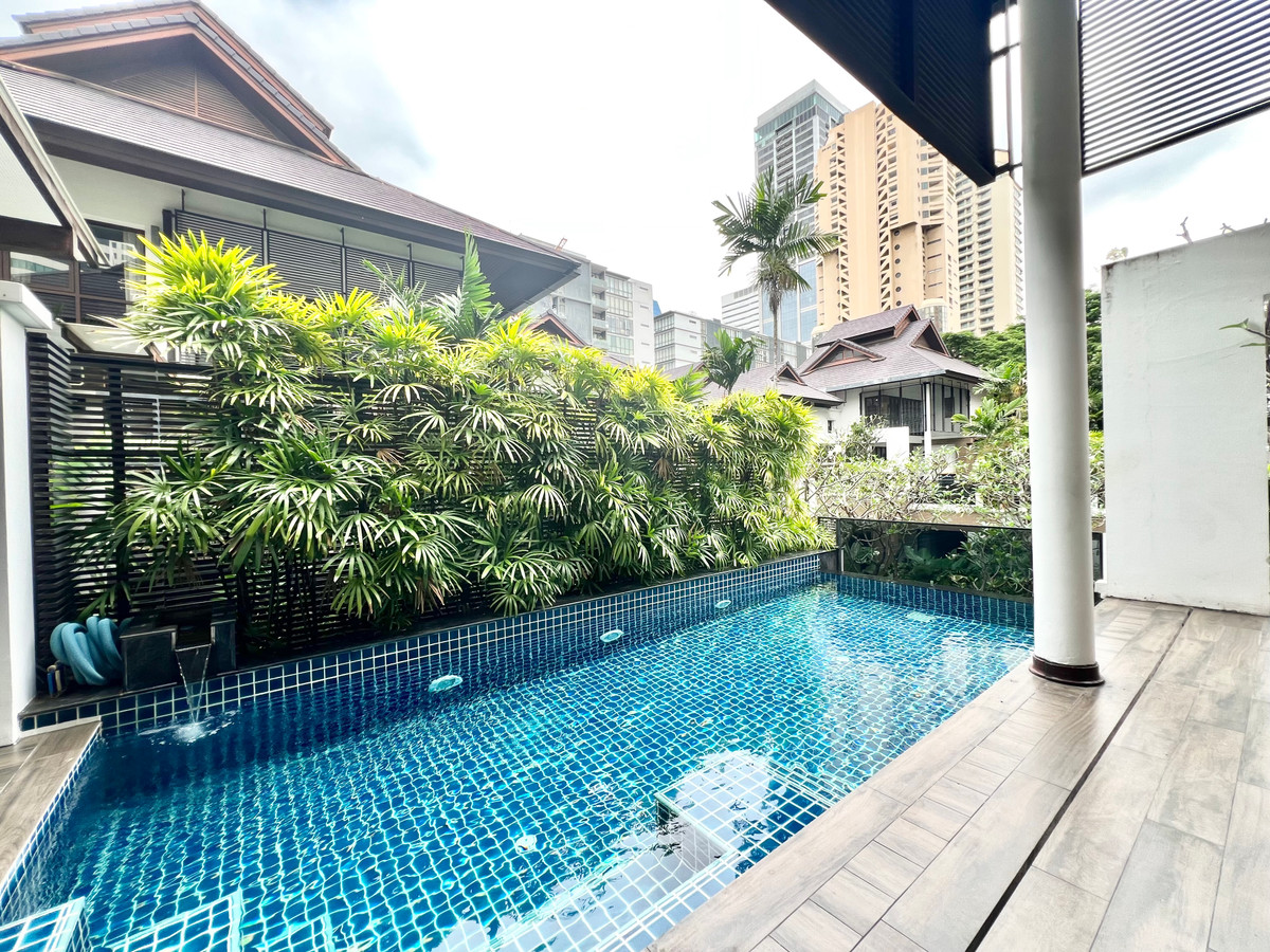 ให้เช่า บ้านเดี่ยว Pool Villa 5 ชั้น กลางตัวเมือง สุขุมวิท ใกล้ EmQuartier สวนเบญจกิติ การเดินทางสะดวก   – รูปที่ 3