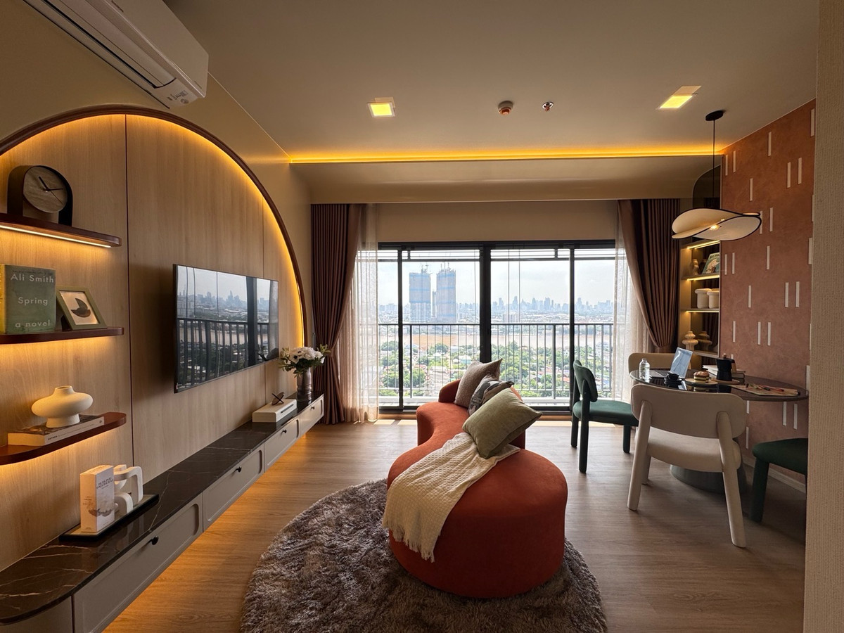 New condo next to the main road, view of the Chao Phraya River, 2 BEDS 55 SQM., near New condo next to the main road, view of the Chao Phraya River, 2 BEDS 55 SQM., near