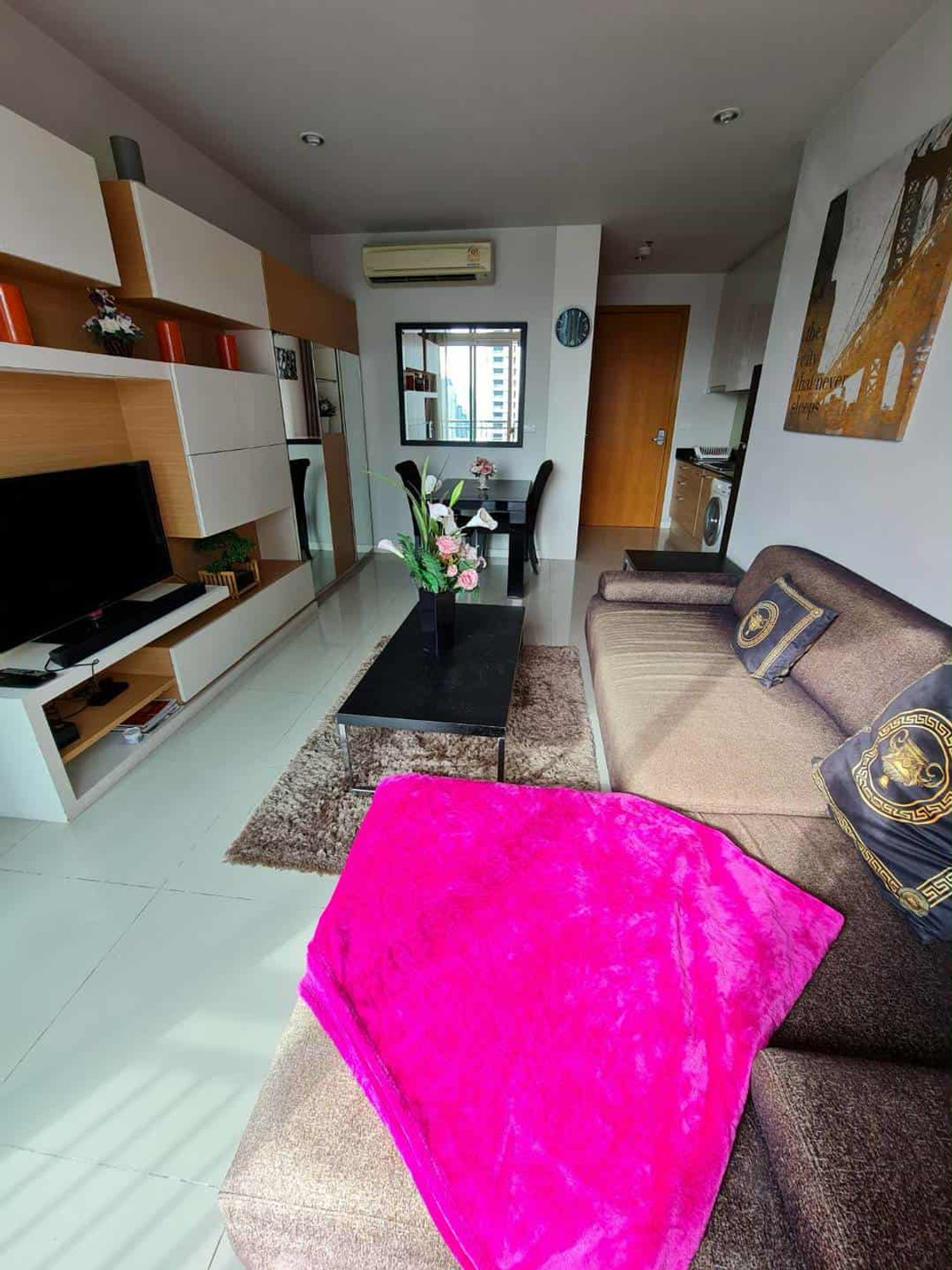 Condo for rent, Circle 1, Phetchaburi 36, near MRT Phetchaburi and BTS Nana, room size 44 square meters. – รูปที่ 3