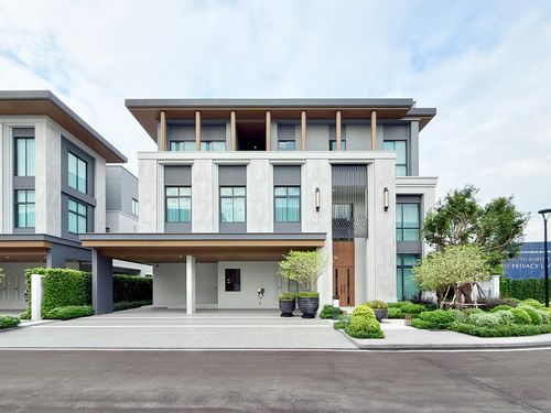 🚀 Cinquième Krungthep Kreetha - (largest size) 3-storey detached house, 805 sq m., 5 bedrooms, 6 bathrooms, 5 parking spaces 092-545-6151 (Tim)