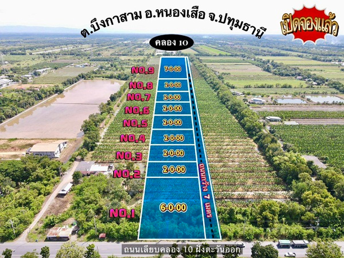 #Open a new phase near the paved road, divided into individual plots. 2. Rai - Cheap promotion before the end of the year at Khlong 10, Nong Suea. Very cheap, promotion before the end of the year  T.062-1574449 – รูปที่ 2