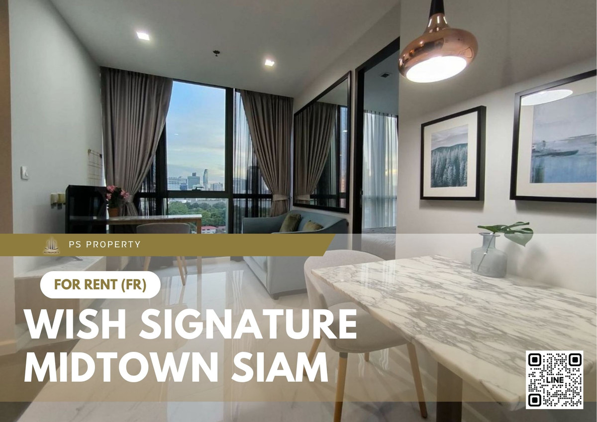 For rent ✨ Wish Signature Midtown Siam ✨ Fully furnished and equipped, near BTS Ratchathewi For rent ✨ Wish Signature Midtown Siam ✨ Fully furnished and equipped, near BTS Ratchathewi