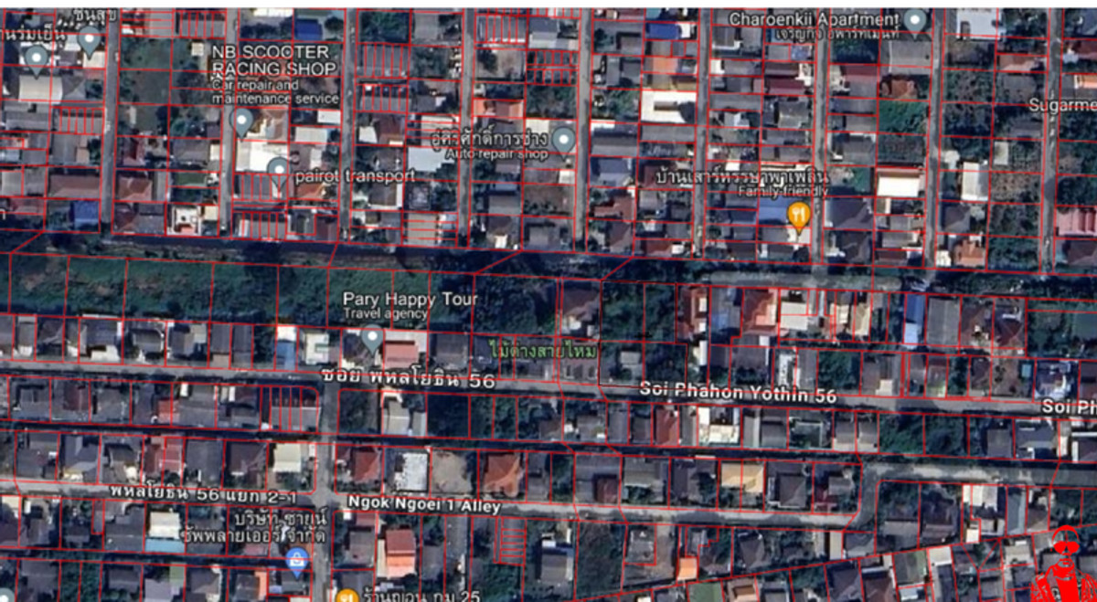 92159 - ขายที่ดิน 451.3 ตร.วา ซอยพหลโยธิน 56 ถนนพหลโยธิน เขตบางเขน กรุงเทพมหานคร