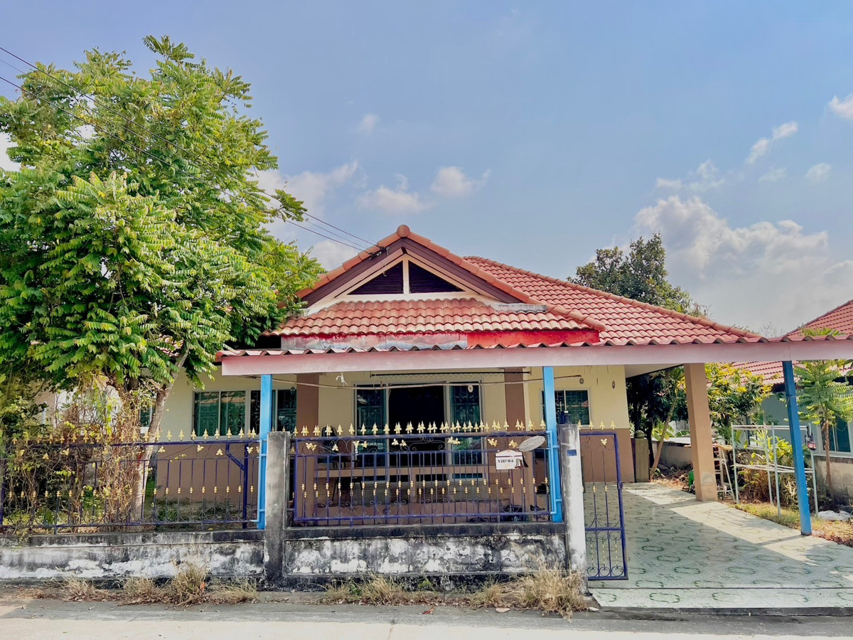 88453 - Single-storey detached house for sale, Ramnut Village 14, Ban Chang, Rayong, area 73.5 sq m., usable area 200 sq m., 2 bedrooms, 2 bathrooms. SALE - House Mu Ban Ramnut 14 Bangchang Rayong.