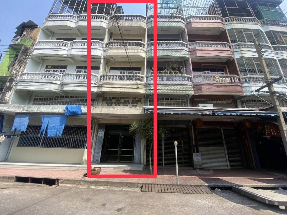 94184 - ขาย อาคารพาณิชย์ 4ชั้นครึ่ง ถนนถั่วเพราะ ถนน22กรกฏาคม5 เขตป้อมปราบศัตรูพ่าย ใกล้วัดพลับพลาไชย สถานีรถไฟฟ้าวัดมังกร ใกล้เยาวราช