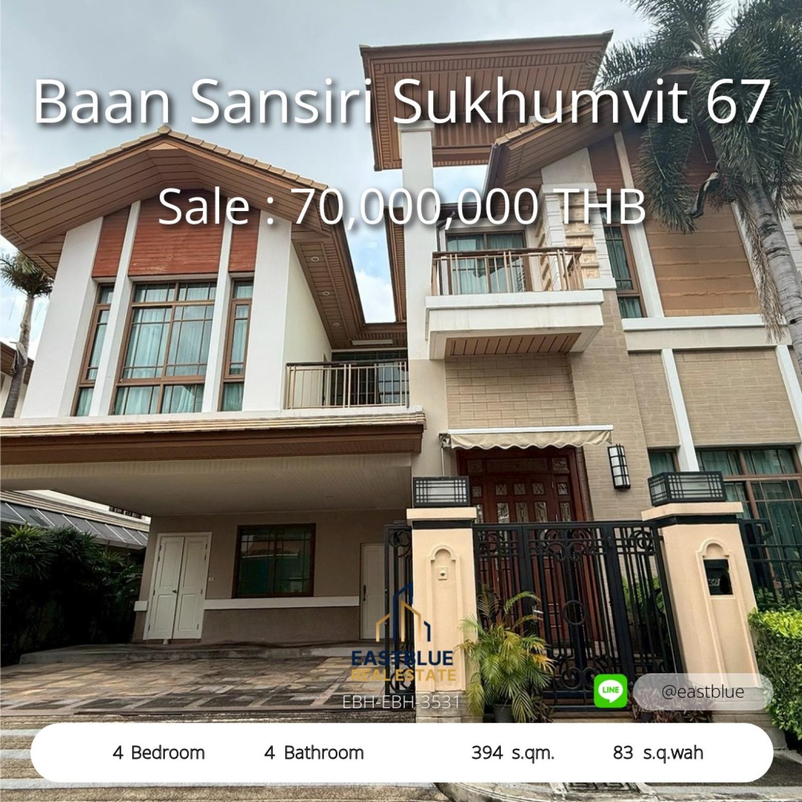 Luxury 4-Bedroom Home in Baan Sansiri Sukhumvit 67
Spacious Living with Prime Location in Bangkok’s Trendy Zone! 0642748883 Luxury 4-Bedroom Home in Baan Sansiri Sukhumvit 67
Spacious Living with Prime Location in Bangkok’s Trendy Zone! 0642748883