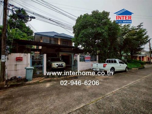 บ้านเดี่ยว 2 ชั้น 80 ตร.ว. หมู่บ้านแฮปปี้เพลซพาร์ค ลาดกระบัง ถนนเจ้าคุณทหาร เขตลาดกระบัง กรุงเทพมหานคร