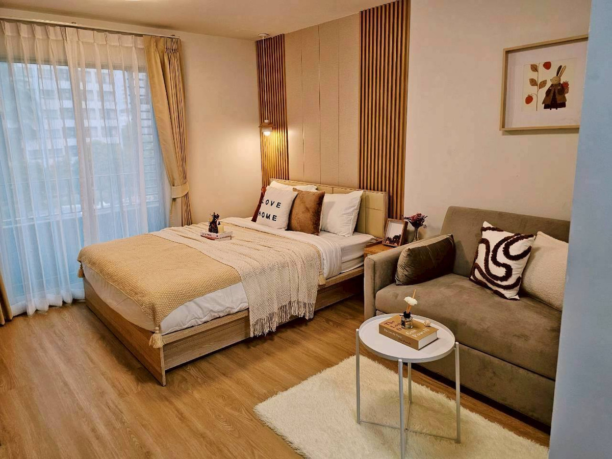 SALE Elio Del Ray renovated studio Pool View near BTS Phunnawithi & BTS Udomsuk 700m. free shuttle bus near true digital, jaspal, 66tower**TEL: 0863649888 / LINE OA: @751paggb