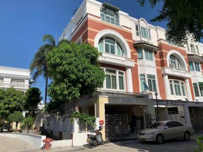 🔥ให้เช่าด่วน🔥Townhouse 4 ชั้น Ravipa Village 4 ห้องนอน 5 ห้องน้ำ ติดสวน ใกล้ถนนใหญ่ ❗