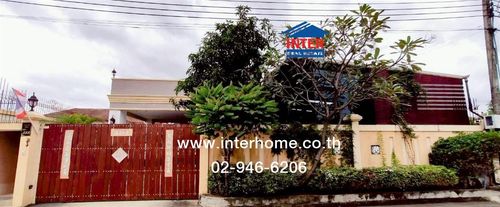 2-story detached house, 143.7 sq m. Detached house, Soi Buntawee, Intersection 2, near Suksan Village 10. Kanchanaphisek Road Kanchanaphisek Road 5, Bang Khae District, Bangkok