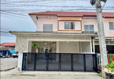 ขายทาวน์เฮ้าส์/ทาวน์โฮม  บ้านชายคลอง ห้องมุม รีโนเวทใหม่ บางเพรียง บางบ่อ สมุทรปราการ CX-126133