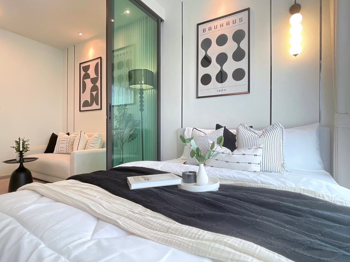 Condo for sale Unio Charan 3, corner room, unique style, Mid Century, great view, can see fireworks. Free central area until March 2026 😍 – รูปที่ 2
