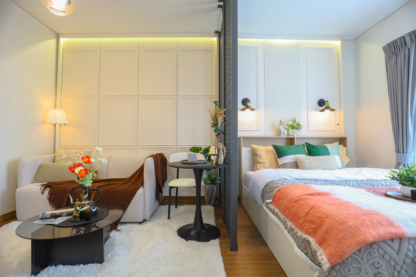 🏡 Condominium 23 sq m 📍 UNIO Rama 2 - Tha Kham (UNIO RAMA 2 - THAKHAM) ✨ Beautifully decorated room, ready to move in · Location walking distance to Central Rama 2