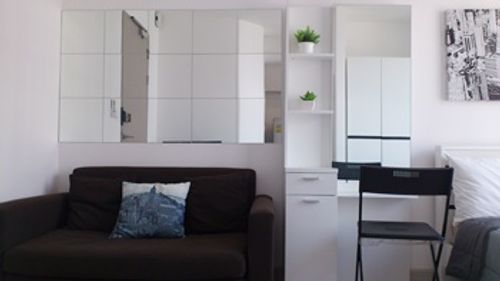 P-2211 ห้องพร้อมอยู่ ใกล้ BTS อ่อนนุช ชั้นสูง Ideo mobi sukhumvit 81