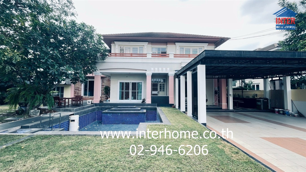 บ้านเดี่ยว 2 ชั้น 198 ตร.ว. หมู่บ้านมณีรินทร์ เอ็กคลูซีฟ ซอยบ้านกลาง1/ 4 ถนนรังสิต-ปทุมธานี ถนนพหลโยธิน เมืองปทุมธานี ปทุมธานี – รูปที่ 3