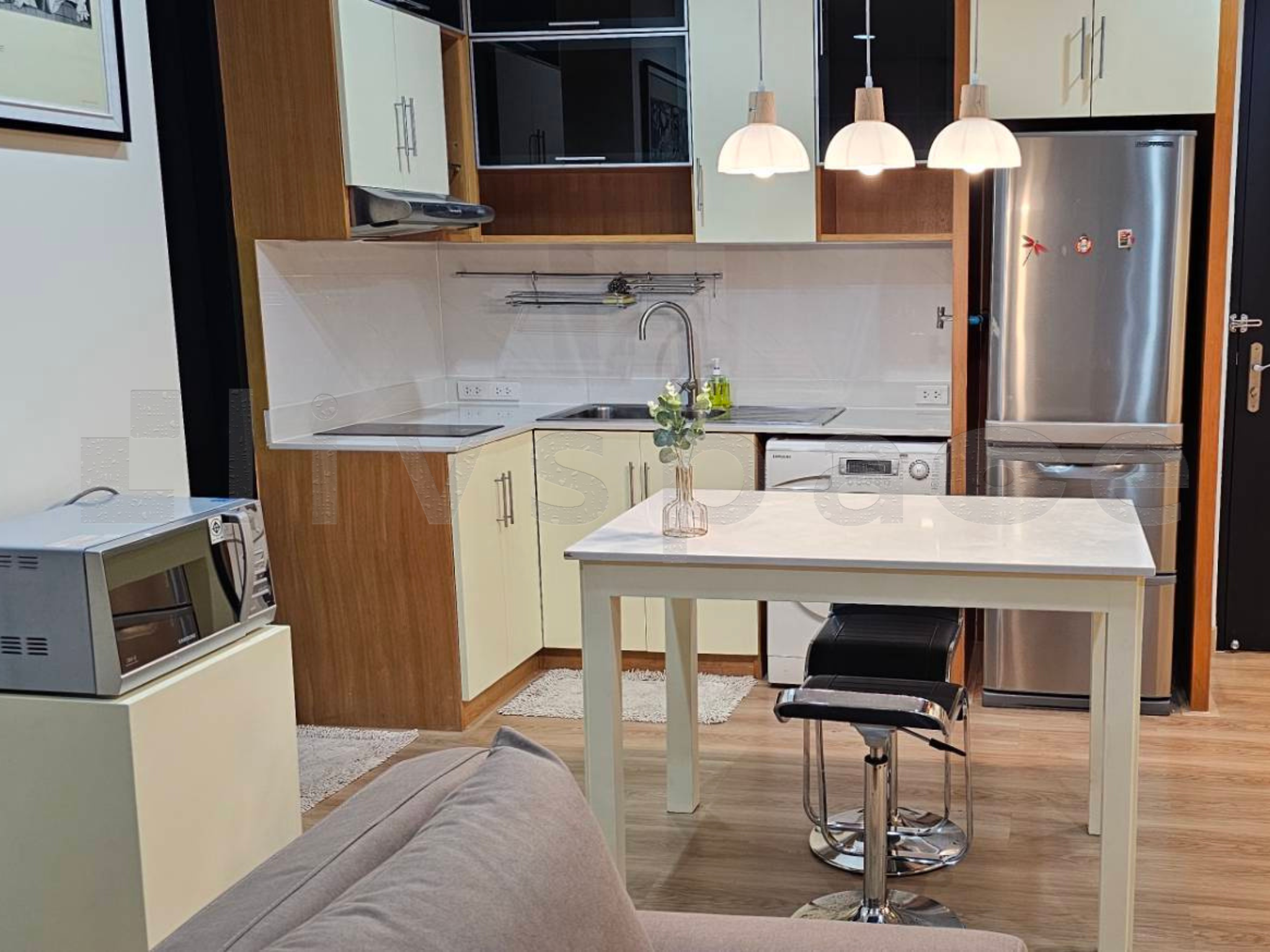 ▚ LJ151ツ ให้เช่า: Baan Klang Krung Siam - Pathumwan ✨ 1BR 55 ตร.ม. ห้องสวยมาก ทำใหม่หมด ลดราคาพิเศษ พร้อมอยู่! 🏙️🔥 – รูปที่ 4