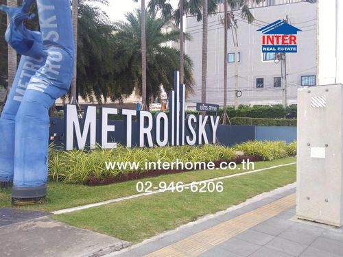 Condominium 28.1 sq m. Metro Sky Prachachuen near MRT Bang Son Station. Between Soi Prachachuen 21 and 22, Prachachuen Road, Bang Sue District, Bangkok