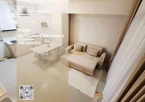 ทาวน์เฮ้าส์ให้เช่า ✨ Pleno Sukhumvit-Bangna 2 ✨ 3 ห้องนอน 2 ห้องน้ำ เฟอร์นิเจอร์ และ เครื่องใช้ไฟฟ้าครบ     