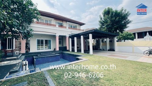 บ้านเดี่ยว 2 ชั้น 198 ตร.ว. หมู่บ้านมณีรินทร์ เอ็กคลูซีฟ ซอยบ้านกลาง1/ 4 ถนนรังสิต-ปทุมธานี ถนนพหลโยธิน เมืองปทุมธานี ปทุมธานี