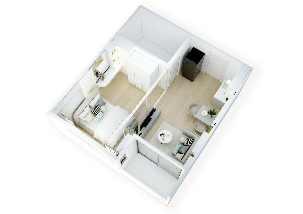 Gardenplace ห้องรีโนเวทใหม่ ใกล้ mrt สุทธิสารเพียง 700 เมตร – รูปที่ 2