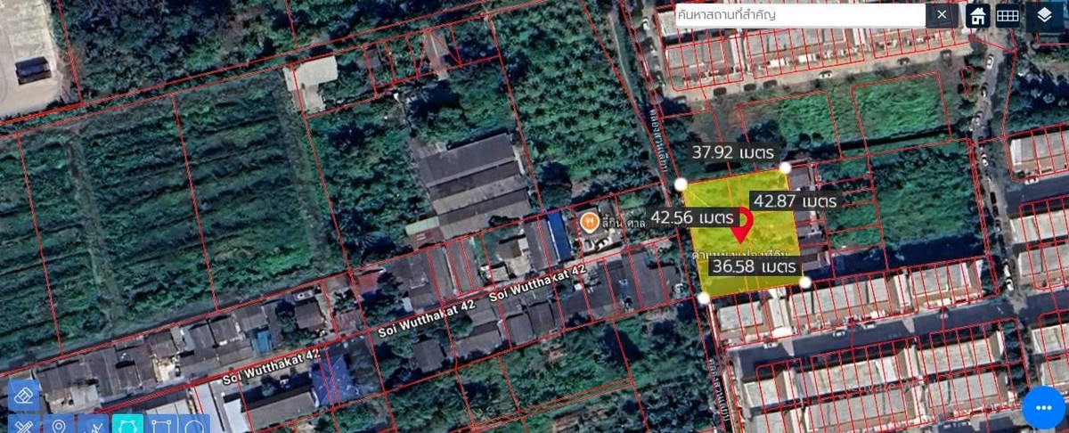 💥ขายถูกที่ดิน 405 ตารางวา ใจกลางกรุงเทพ ซอยวุฒากาศ 42 เหมาะสำหรับปลูกบ้าน ทำเป็นบ้านสวน ใกล้ BTS วุฒากาศ  – รูปที่ 2
