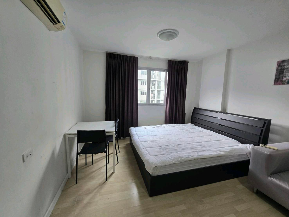📣For rent D Condo Ramintra🏢 near MRT Mayalap🚆 pool view with furniture and electrical appliances ready to move in