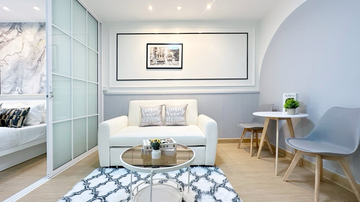 🎯💕 Beautiful room, free furniture, Lat Krabang zone | D Condo On Nut - Suvarnabhumi – รูปที่ 3