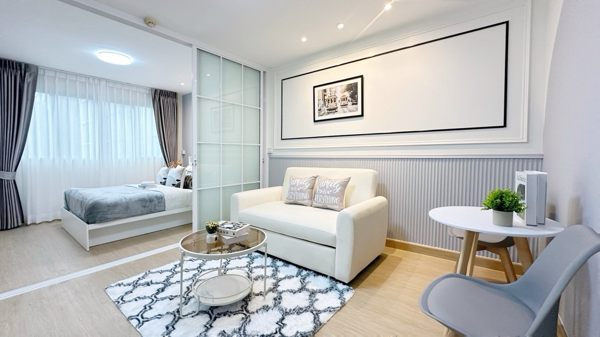 🎯💕 Beautiful room, free furniture, Lat Krabang zone | D Condo On Nut - Suvarnabhumi – รูปที่ 4