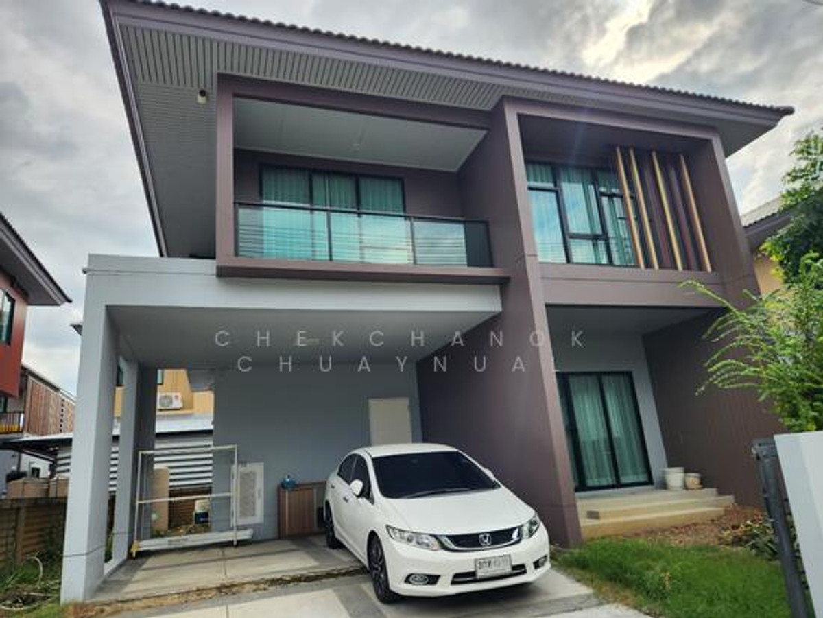 Single house for sale, Burasiri, Rangsit, Pathum Thani, beautiful, good condition, 3 bedrooms, 3 bathrooms, 5.99 million baht. Single house for sale, Burasiri, Rangsit, Pathum Thani, beautiful, good condition, 3 bedrooms, 3 bathrooms, 5.99 million baht.