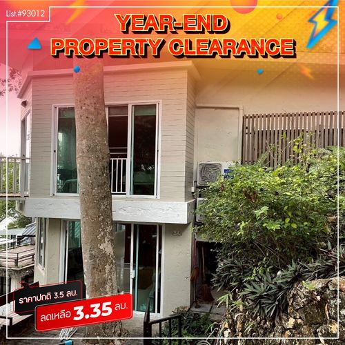 93012 - Resort house for sale, ready to move in. In the Hin Suay Nam Sai Resort project, Rayong Province, price 3.35 million baht, good location, sea view, close to tourist attractions, comfortable to relax or rent out for a profit.