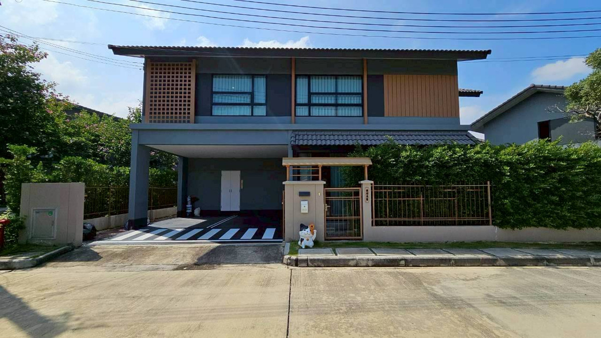 ขาย / เช่า  ม.อณาสิริ (Anasiri Rangsit)บ้านเดียวสไตล์ Modern Japanese  บ้านเดี่ยว 2 ชั้น 51.9 ตร.ว. หลังริม   หน้าบ้านตรงข้ามสวน ติดสระว่ายน้ำส่วนกลาง ทำเลดี สุดๆ เหมือนมีสระว่ายน้ำในบ้าน 4 ห้องนอนอ 4 ห้องน้ำ  