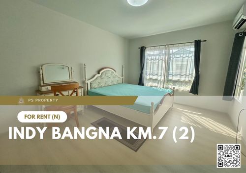 ทาวน์เฮ้าส์ให้เช่า ✨ Indy Bangna Km.7 (2) ✨ 2 ห้องนอน 3 ห้องน้ำ เฟอร์นิเจอร์ และ เครื่องใช้ไฟฟ้าครบ   