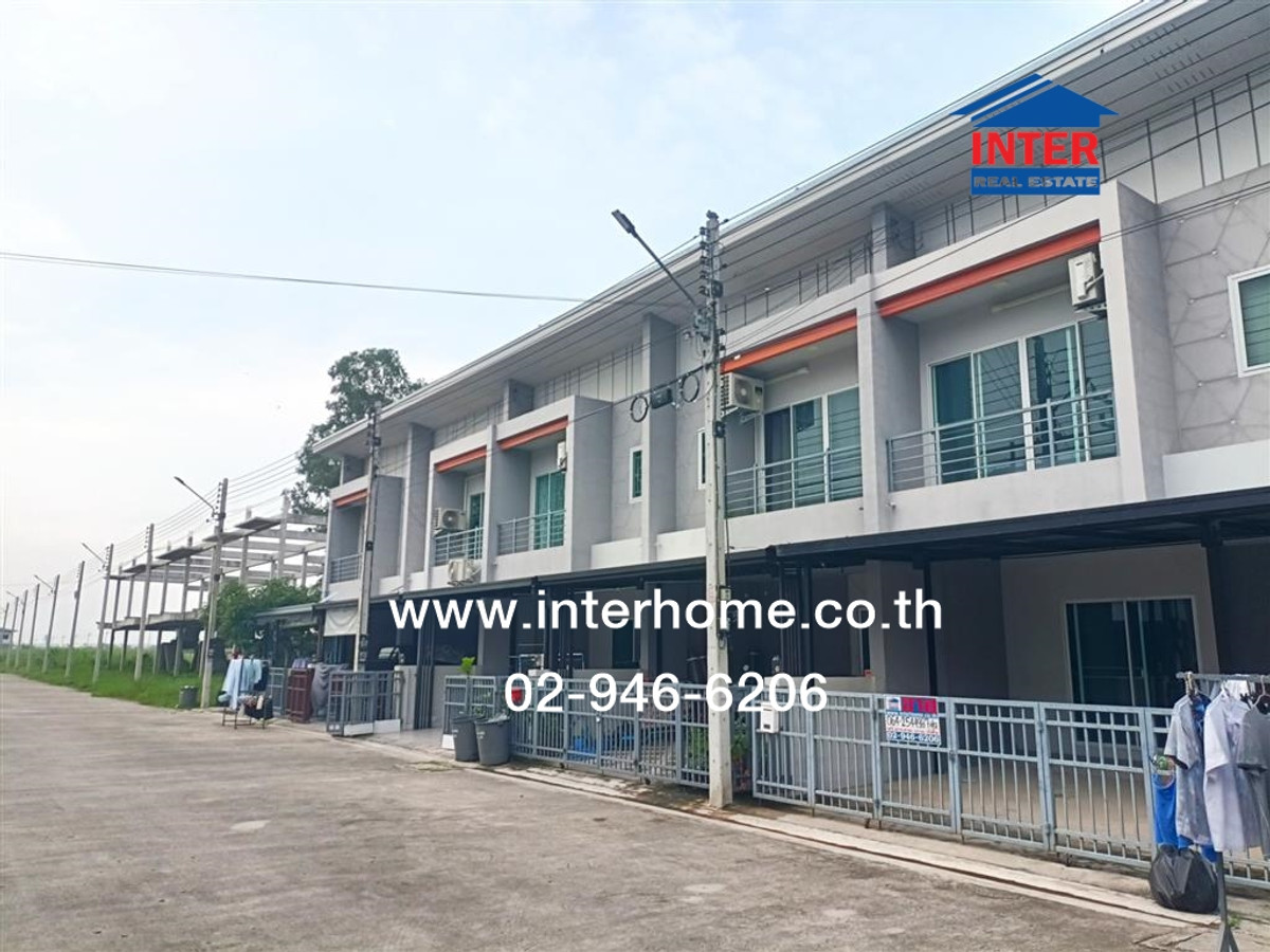 ทาวน์เฮ้าส์ 2 ชั้น 18 ตร.ว. หมู่บ้านไนน์คาแนล รังสิต-คลอง9 ถนนรังสิ -นครนายก ถนนเลียบคลอง9 ธัญบุรี ปทุมธานี – รูปที่ 3