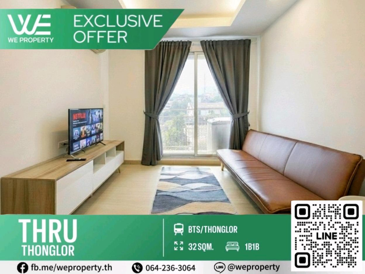 Beautiful room, fully furnished. Best price!!⭐Thru Thonglor (True Thonglor) Beautiful room, fully furnished. Best price!!⭐Thru Thonglor (True Thonglor)