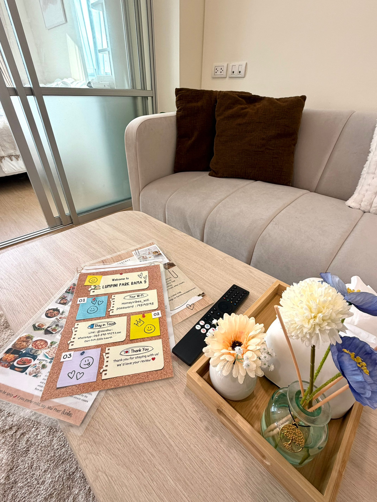 Free Wi-Fi 1000/500 Mbps • Short-term rental (minimum 1 month) 🌿 Lumpini Park Rama 9 – Ratchada Condo for Rent 🌿 คอนโด ลุมพินี พาร์ค พระราม9 – รัชดา #NearMRTRama9 เพียง 900 ม. Location: https://maps.app.goo.gl/scNwvk2CwUjqHtZY7?g_st=ic  🔹 Room Details  – รูปที่ 2
