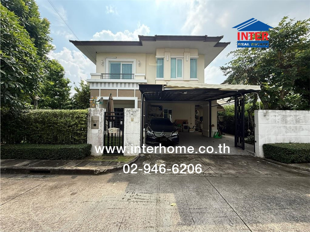 2-story detached house, 79.7 sq m, The City Village, Rama 5 - Ratchaphruek, Nakhon In Road, Ratchaphok Road, Bang Kruai, Nonthaburi.