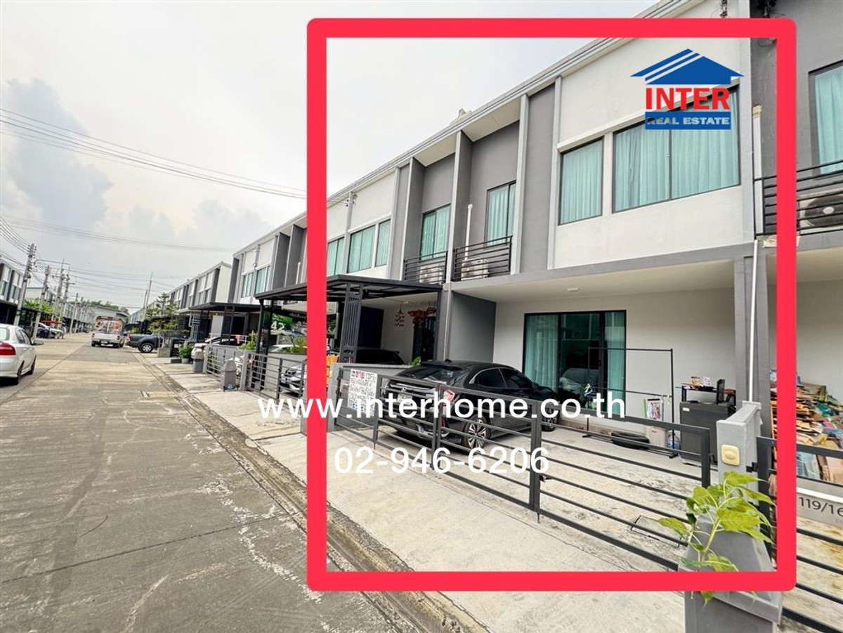 ทาวน์โฮม 2 ชั้น 17.5 ตร.ว. หมู่บ้านพลีโน่ราชพฤกษ์ - แจ้งวัฒนะ ถนนสะพานนนทบุรี-บางบัวทอง ริมคันคลองเกาะเกรียง เมืองปทุมธานี ปทุมธานี – รูปที่ 2